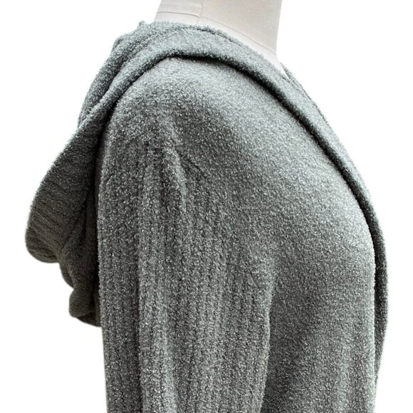 Barefoot Dreams CozyChic Lite Hooded Cardigan Sage Duster Cozy Coastal Lounge-M - Picture 9 of 16
